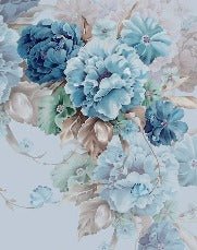 Blue flowers wallpaper