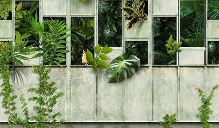 Panoramic canopy wallpaper nature plant