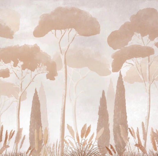 Sepia cypress pine wallpaper