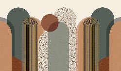 Trendy Art Deco wallpaper