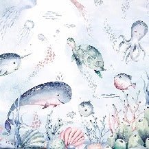 Fairy whale ocean wallpaper