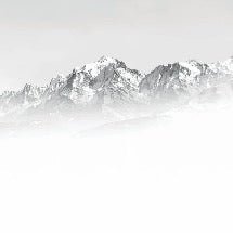 Mont Blanc in the mist black and white wallpaper