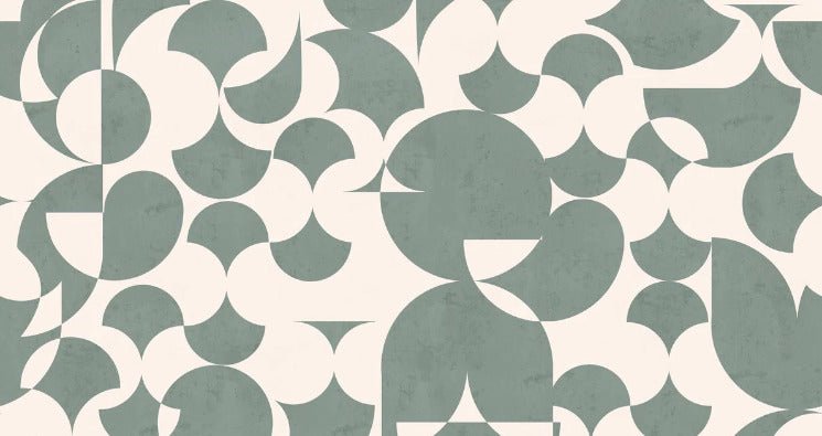 Retro slate green graphic wallpaper