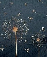 Dandelion & Deep Blue Wallpaper