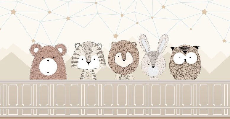 Safari baby room wallpaper