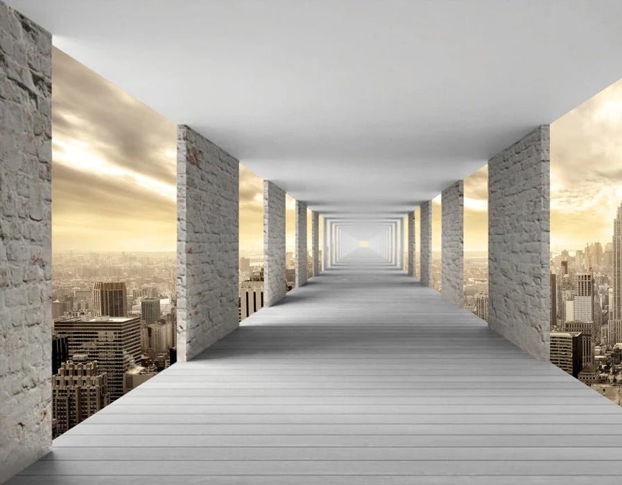 Trompe l'oeil wallpaper New York Hall