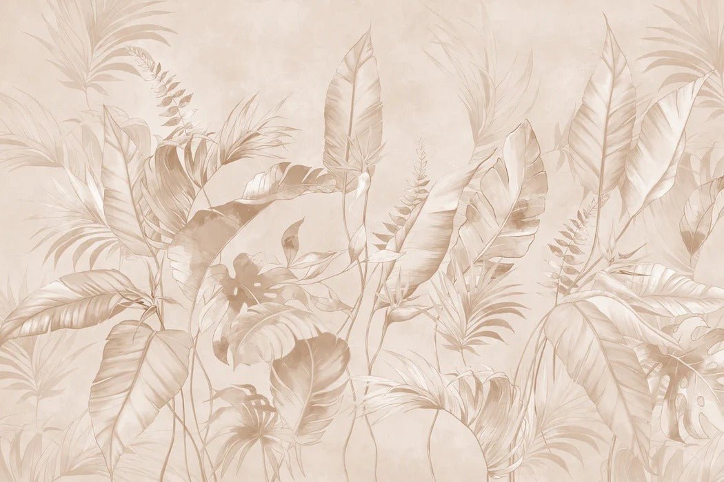 Elegant jungle powder wallpaper