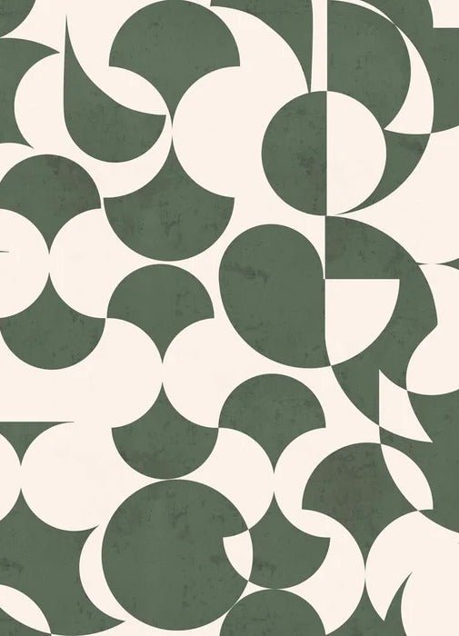 Retro graphic green wallpaper