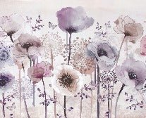Fleur Parme wallpaper