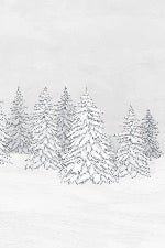 Papier peint montagne télécabine noir & blanc, XXL, tendance