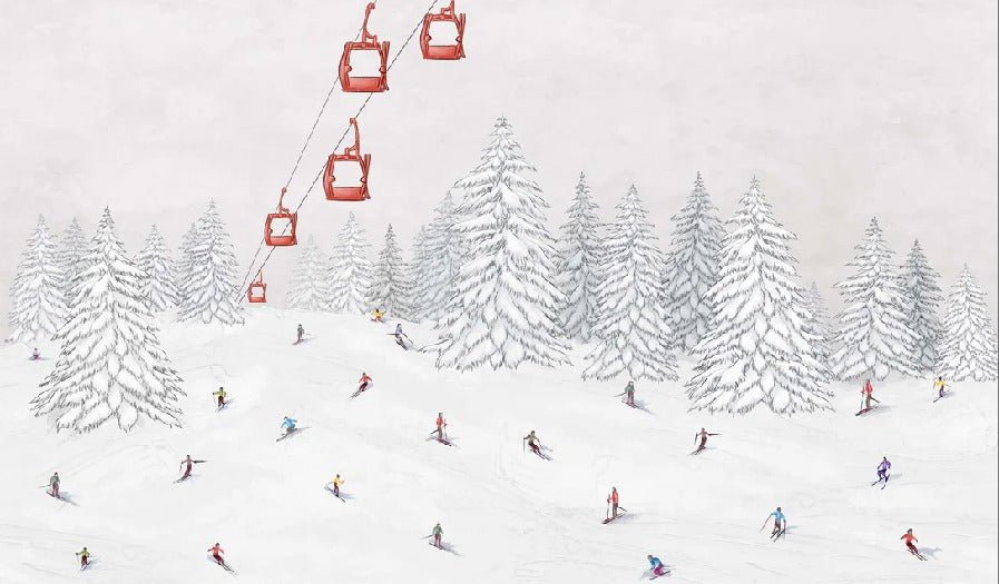 Colorful gondola wallpaper