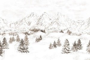 Papier peint montagne massif des Alpes, XXL, tendance