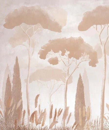 Sepia cypress pine wallpaper