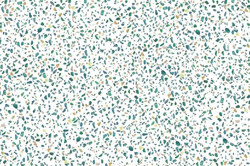 Aniseed terrazzo wallpaper