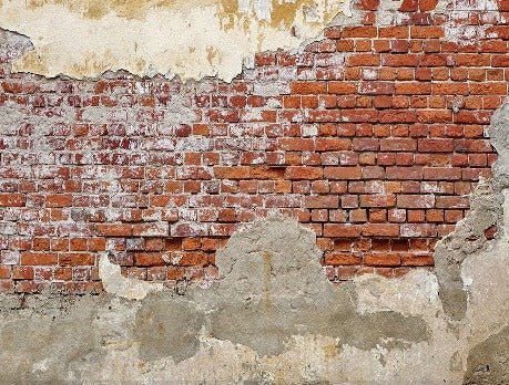 Broken brick bistro wallpaper