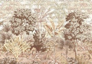 Luminous jungle wallpaper