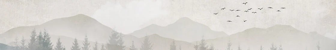 Black and white panorama nature wallpaper