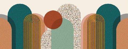 Trendy graphic art pop wallpaper