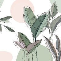 Panoramic green wallpaper