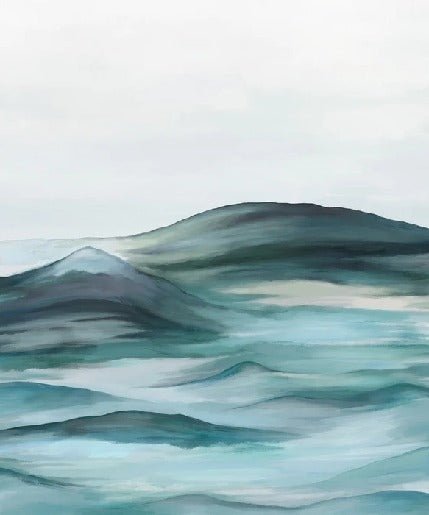 Bathroom wallpaper plenitude green