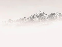 Papier peint matin brumeux Mont Blanc, XXL, tendance
