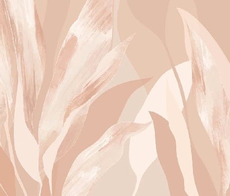 Nude floral wallpaper