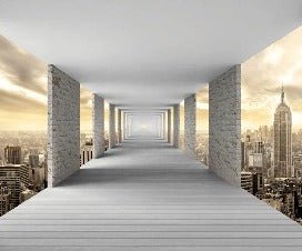 Trompe l'oeil wallpaper New York Hall