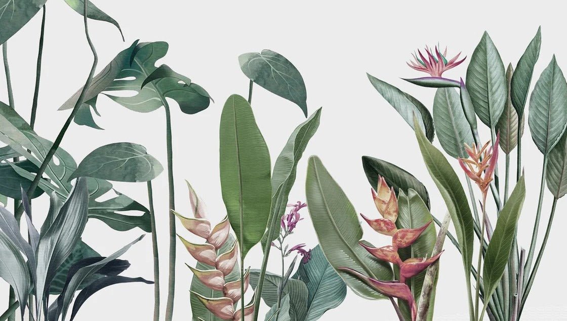 Panoramic wallpaper Tropical vegetation