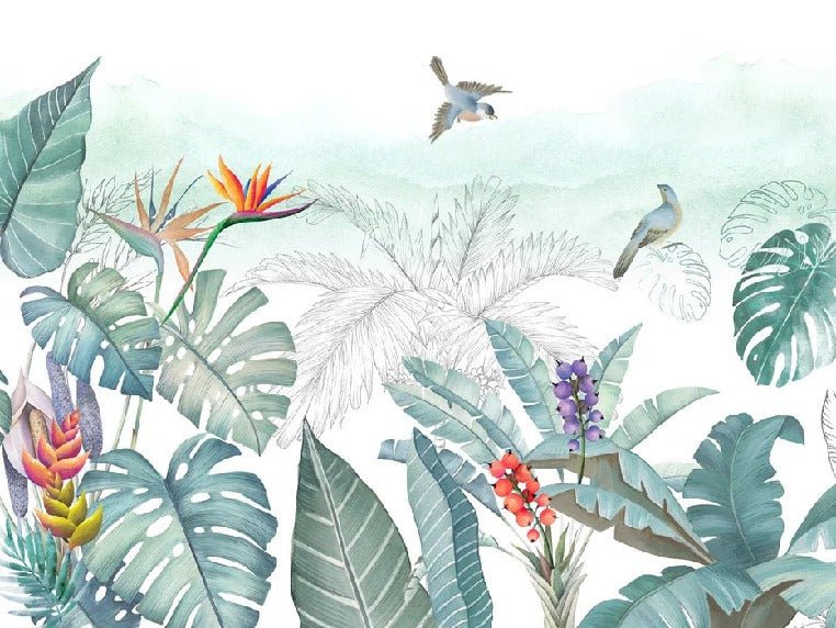 Végétal & Bird Prestige wallpaper