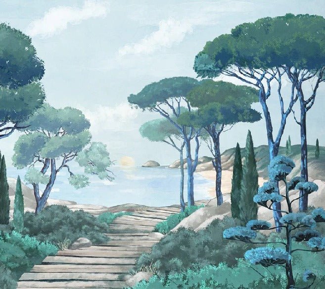 Papier peint balade dans les calanques, XXL, tendance