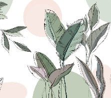 Panoramic green wallpaper