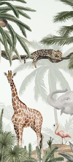 Children's wallpaper peaceful jungle