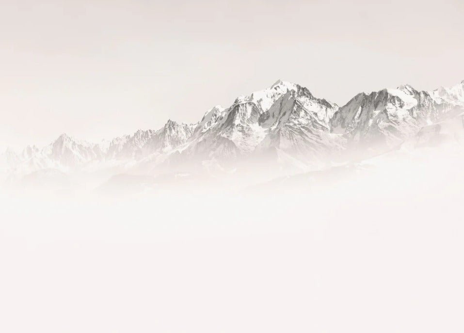 Misty morning wallpaper Mont Blanc