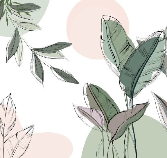 Panoramic green wallpaper