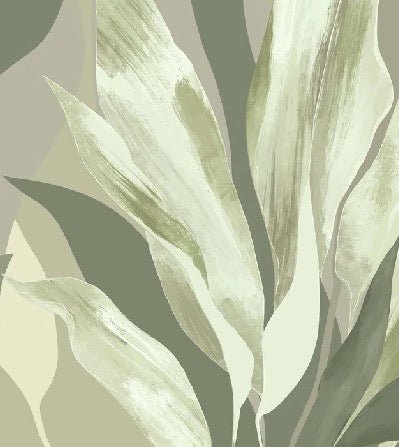 Green fabric wallpaper