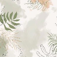 Panoramic vegetal watercolor wallpaper