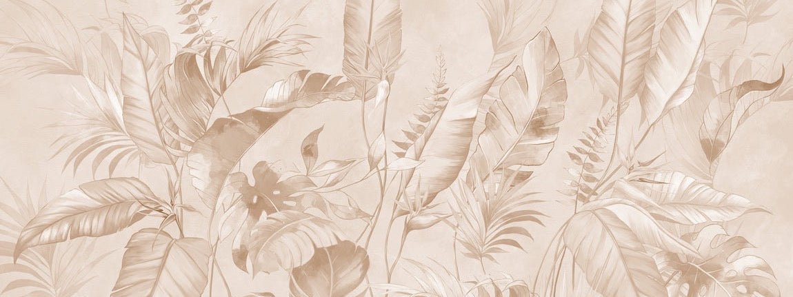 Elegant jungle powder wallpaper