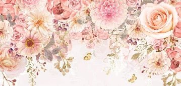 Mademoiselle floral wallpaper
