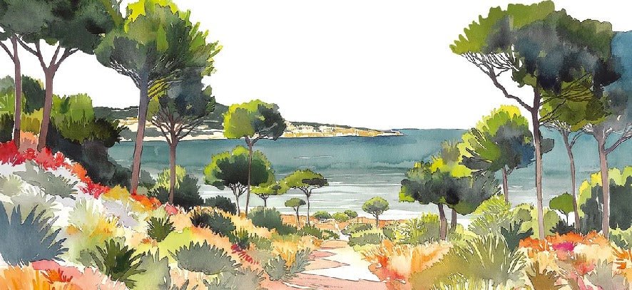 Summer air panoramic wallpaper