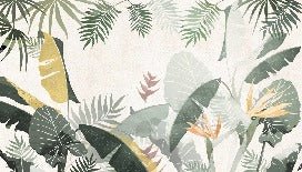 Yellow green custom-made wallpaper