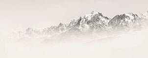 Mont Blanc in sepia mist wallpaper