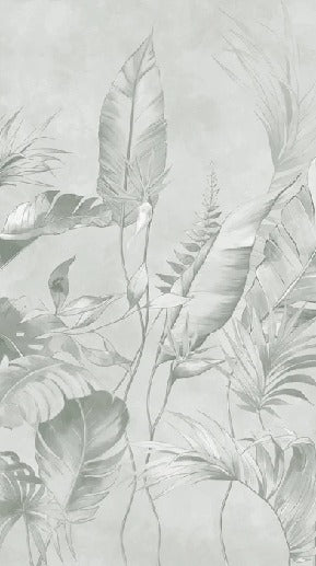 Elegant sage jungle wallpaper