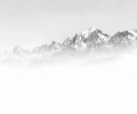 Mont Blanc in the Mist black and white wallpaper
