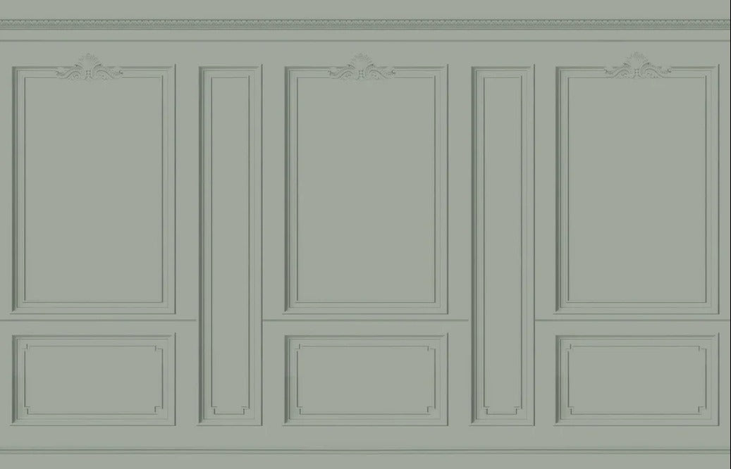 Papier peint Haussmann Vert de gris, XXL, tendance