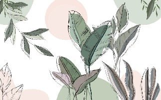 Panoramic green wallpaper