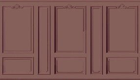 Hacienda Haussmannian trompe l'oeil wallpaper