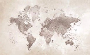 Timeless world map wallpaper