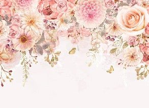 Mademoiselle floral wallpaper