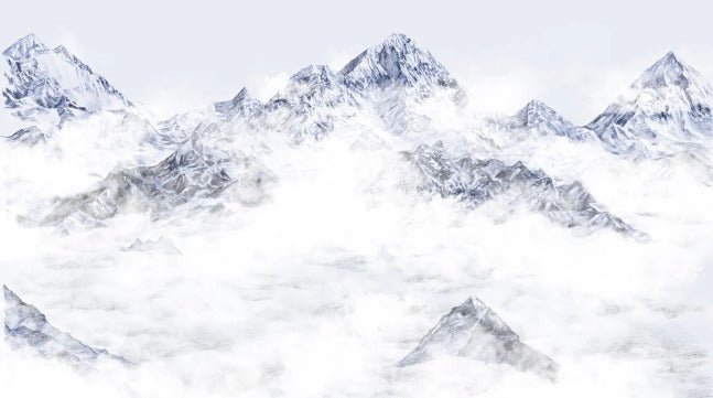 Mount Everest blue wallpaper