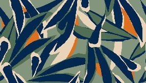 Panoramic plant sketch wallpaper